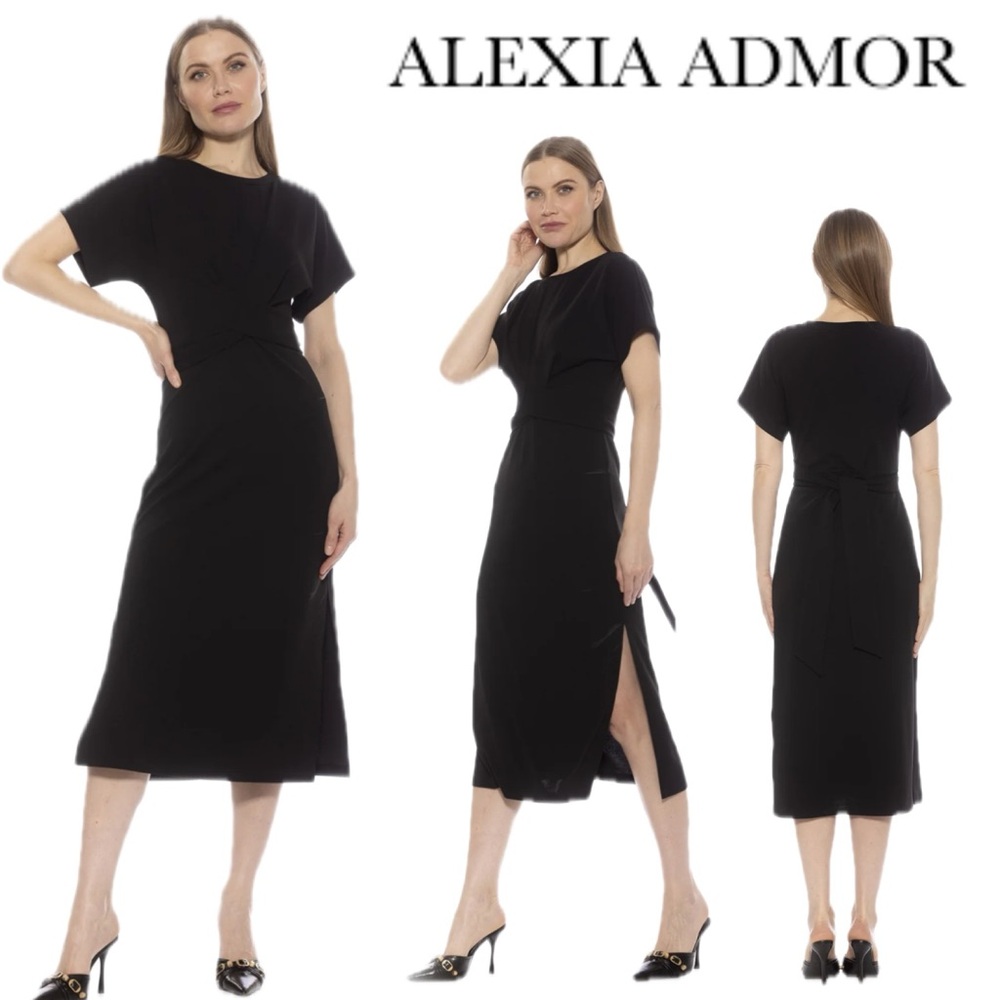 Alexia Admor Elegant‎ Black Midi Dress